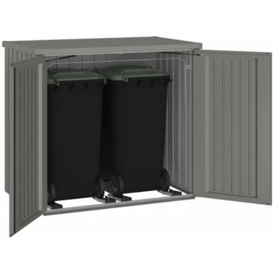 BIOHORT Opslagbox - Staal, quarzgrijs metallic - 147cm x 129cm x 88cm BIOHORT Opslagbox - Staal, quarzgrijs metallic - 147cm x 129cm x 88cm