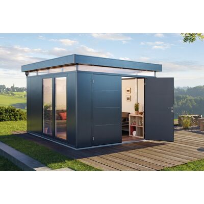 Biohort CasaNova metalen berging 300x200 cm met draairichting links - donkergrijs metallic Biohort CasaNova metalen berging 300x200 cm met draairichting links - donkergrijs metallic
