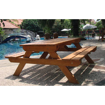 Tuindeco Hardhouten picknicktafel comfort Tuindeco Hardhouten picknicktafel comfort