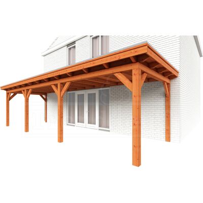 Trendhout Aanbouwveranda Lucca 955x325 cm - Plat dak Trendhout Aanbouwveranda Lucca 955x325 cm - Plat dak