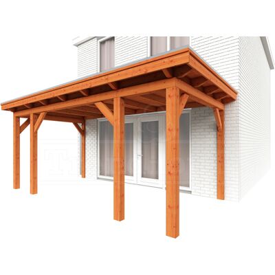 Trendhout Aanbouwveranda Lucca 560x325 cm - Plat dak Trendhout Aanbouwveranda Lucca 560x325 cm - Plat dak