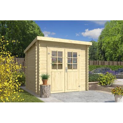 Van Kooten Tuinopslag Indi 250x195 - Dubbelen deuren, Vurenhout, 4mm glas Van Kooten Tuinopslag Indi 250x195 - Dubbelen deuren, Vurenhout, 4mm glas
