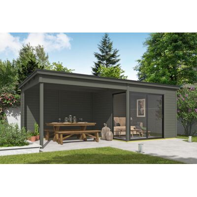 Outdoor Life Julia Tuinhuis 646x296 cm 28 mm vuren Green Grey gecoat Outdoor Life Julia Tuinhuis 646x296 cm 28 mm vuren Green Grey gecoat