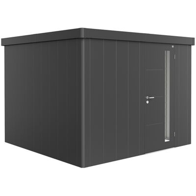 Biohort Neo Tuinschuur - Staal, 8 m², Donkergrijs Biohort Neo Tuinschuur - Staal, 8 m², Donkergrijs