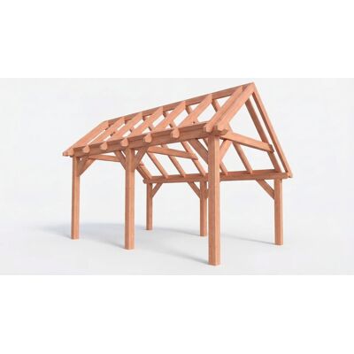 Trendhout Bouwpakket kapschuur 531x346 cm fijnbezaagd Douglas Trendhout Bouwpakket kapschuur 531x346 cm fijnbezaagd Douglas