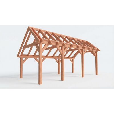 Trendhout Bouwpakket kapschuur 709x346 cm fijnbezaagd Douglas Trendhout Bouwpakket kapschuur 709x346 cm fijnbezaagd Douglas
