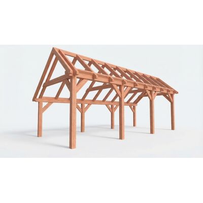 Trendhout Bouwpakket kapschuur 769x346 cm fijnbezaagd Douglas Trendhout Bouwpakket kapschuur 769x346 cm fijnbezaagd Douglas