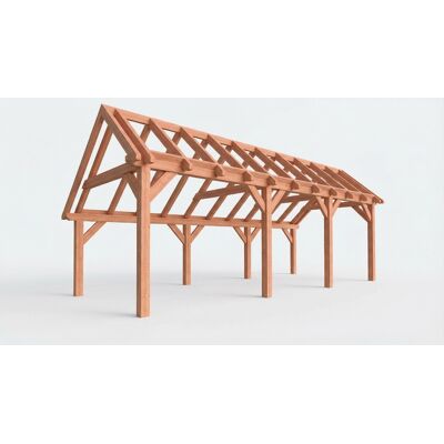 Trendhout Bouwpakket kapschuur 822x346 cm fijnbezaagd Douglas Trendhout Bouwpakket kapschuur 822x346 cm fijnbezaagd Douglas