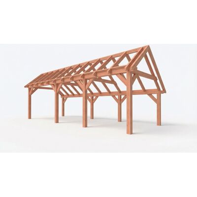 Trendhout Bouwpakket kapschuur 886,5x346 cm fijnbezaagd Douglas Trendhout Bouwpakket kapschuur 886,5x346 cm fijnbezaagd Douglas