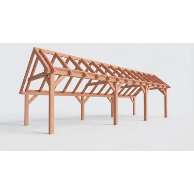 Trendhout Bouwpakket kapschuur 992,5x346 cm fijnbezaagd Douglas Trendhout Bouwpakket kapschuur 992,5x346 cm fijnbezaagd Douglas