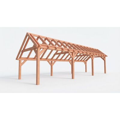Trendhout Bouwpakket kapschuur 1121,5x346 cm fijnbezaagd Douglas Trendhout Bouwpakket kapschuur 1121,5x346 cm fijnbezaagd Douglas