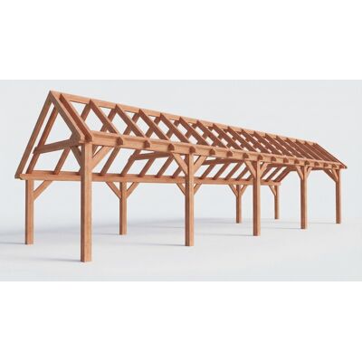 Trendhout Bouwpakket kapschuur 1219x346 cm fijnbezaagd Douglas Trendhout Bouwpakket kapschuur 1219x346 cm fijnbezaagd Douglas