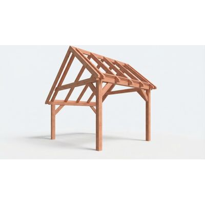 Trendhout Bouwpakket kapschuur 346x410,5 cm fijnbezaagd Douglas Trendhout Bouwpakket kapschuur 346x410,5 cm fijnbezaagd Douglas