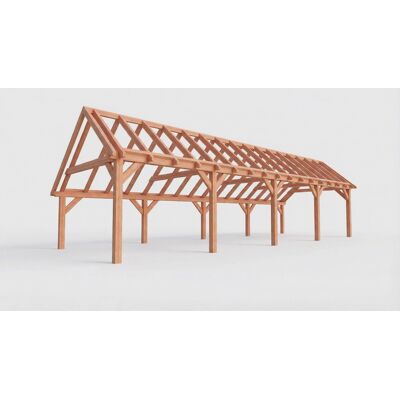Trendhout Bouwpakket kapschuur 1219x410,5 cm fijnbezaagd Douglas Trendhout Bouwpakket kapschuur 1219x410,5 cm fijnbezaagd Douglas