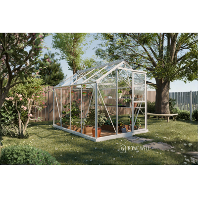 Royal Well Mary II aluminium tuinkas 212x291 cm wit Royal Well Mary II aluminium tuinkas 212x291 cm wit