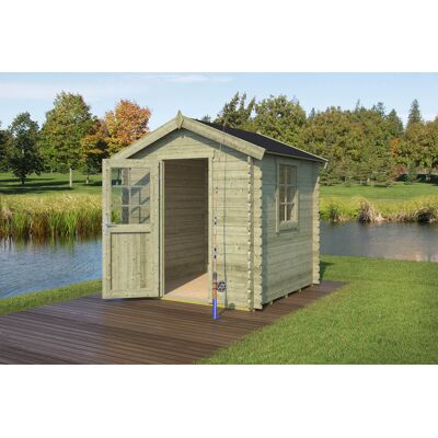 Van Kooten Tuin en Buitenleven - Blokhut Wels - 220x220 cm - Tuinhuis Van Kooten Tuin en Buitenleven - Blokhut Wels - 220x220 cm - Tuinhuis