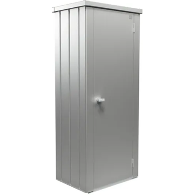Biohort Julia M HIGH metalen terraskast 77,7x57x180,9 cm zilver metallic Biohort Julia M HIGH metalen terraskast 77,7x57x180,9 cm zilver metallic