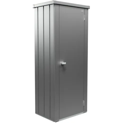 Biohort Julia M HIGH metalen terraskast 77,7x57x180,9 cm kwartsgrijs metallic Biohort Julia M HIGH metalen terraskast 77,7x57x180,9 cm kwartsgrijs metallic