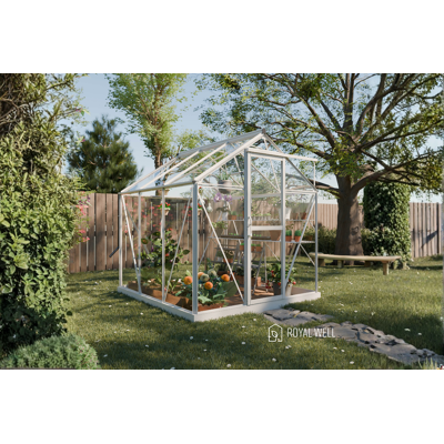 Royal Well Mary I aluminium tuinkas 212x222 cm wit Royal Well Mary I aluminium tuinkas 212x222 cm wit