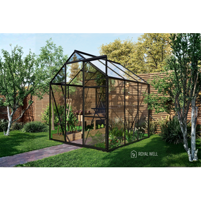 Royal Well Kate I aluminium tuinkas 192x192 cm zwart Royal Well Kate I aluminium tuinkas 192x192 cm zwart