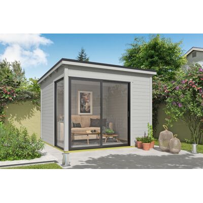 Outdoor Life Julia Tuinhuis 295x295 cm 28 mm vuren Platinum Grey gecoat Outdoor Life Julia Tuinhuis 295x295 cm 28 mm vuren Platinum Grey gecoat
