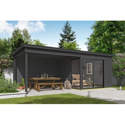 Van Kooten Tuin en Buitenleven - Tuinhuis Julia 295x295 - Carbon Grey coated - Garden shed Van Kooten Tuin en Buitenleven - Tuinhuis Julia 295x295 - Carbon Grey coated - Garden shed