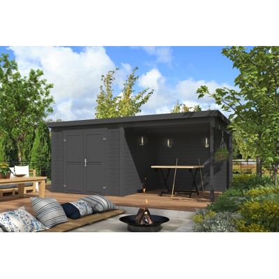 Van Kooten Tuin en Buitenleven Lars - 500x250 cm - Carbon Grey gecoat - Tuinhuis Van Kooten Tuin en Buitenleven Lars - 500x250 cm - Carbon Grey gecoat - Tuinhuis