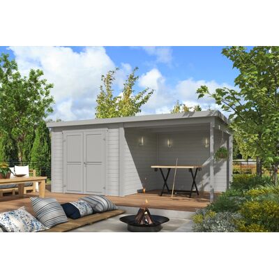Outdoor Life Lars Tuinhuis 500x250 cm 28 mm vuren Platinum Grey gecoat Outdoor Life Lars Tuinhuis 500x250 cm 28 mm vuren Platinum Grey gecoat