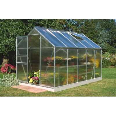 Royal Well Tuinkas Popular 106 aluminium - 4 mm polycarbonaat - 193x319 cm Royal Well Tuinkas Popular 106 aluminium - 4 mm polycarbonaat - 193x319 cm