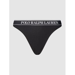Polo Ralph Lauren String met elastische band  - Zwart - Size: 52% Katoen, 32% Polyamide, 16% Elastaan, 68% Polyamide, 24% Polyester, 8% Elastaan, 100% Katoen