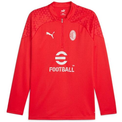 Puma AC Milan Trainingstrui 1/4 Zip Top 2023-2024 Rood Large