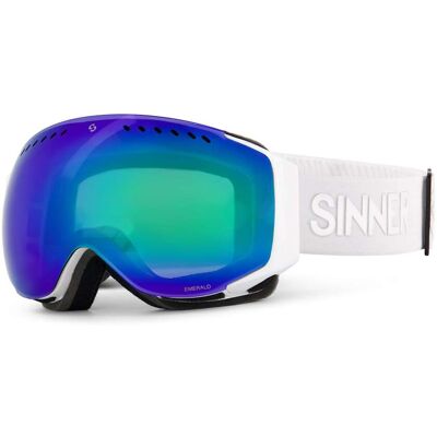 Sinner Emerald Unisex Skibril - Breed gezichtsveld - Zonnig - Categorie 3 Sinner Emerald Unisex Skibril - Breed gezichtsveld - Zonnig - Categorie 3