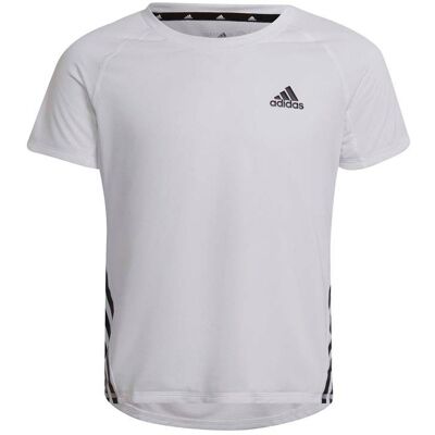 adidas - AEROREADY Training 3-Stripes T-Shirt - White adidas - AEROREADY Training 3-Stripes T-Shirt - White
