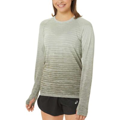 Asics Seamless Ls Top Groen L female Asics Seamless Ls Top Groen L female