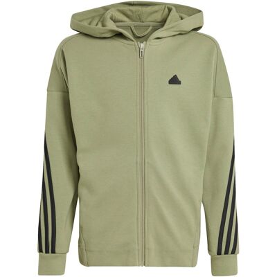 Adidas Future Icons 3-stripes Ritsjack Groen 152 boys Adidas Future Icons 3-stripes Ritsjack Groen 152 boys