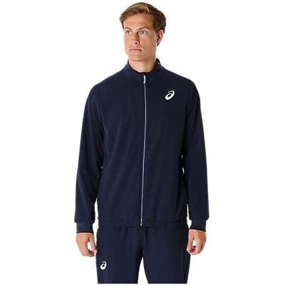 Asics Match Jacket Heren Blauw M male Asics Match Jacket Heren Blauw M male