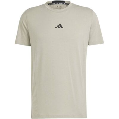 adidas D4T Slanke Pasvorm Zilver Kiezels Performance T-Shirt - Training adidas D4T Slanke Pasvorm Zilver Kiezels Performance T-Shirt - Training