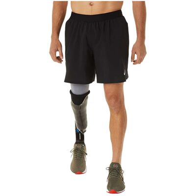 Asics Road 7 Inch Short Zwart XL male Asics Road 7 Inch Short Zwart XL male