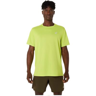 Asics Core Ss Top Heren Groen L male Asics Core Ss Top Heren Groen L male