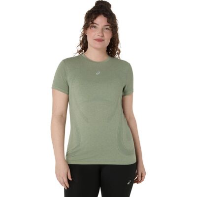 Asics Road Seamless Ss Top Groen M female Asics Road Seamless Ss Top Groen M female