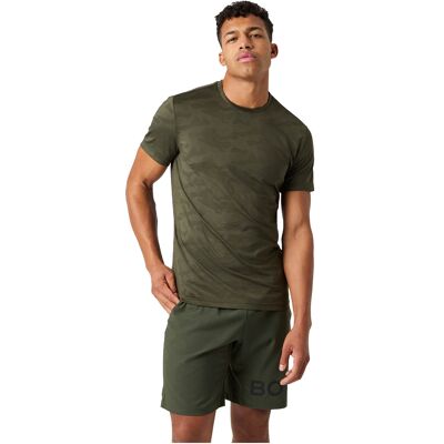 Bjorn borg Björn Borg Performance T-shirt Donker-Groen M male Bjorn borg Björn Borg Performance T-shirt Donker-Groen M male