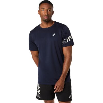 Asics Icon Ss Shirt Blauw L male Asics Icon Ss Shirt Blauw L male
