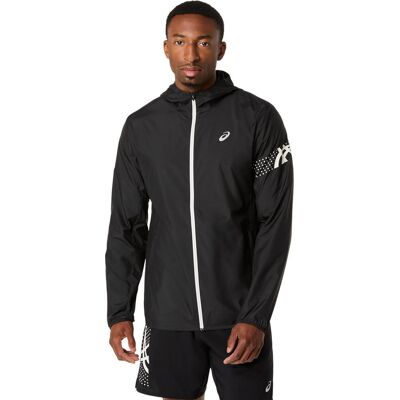 Asics Icon Jacket Zwart L male Asics Icon Jacket Zwart L male