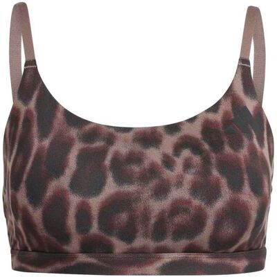 Adidas Optima Essentials Workout Leopard Light Support Bra Bruin S female Adidas Optima Essentials Workout Leopard Light Support Bra Bruin S female