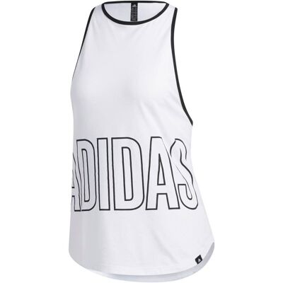 Adidas Alphaskin Tanktop Gfx Wit XS female Adidas Alphaskin Tanktop Gfx Wit XS female