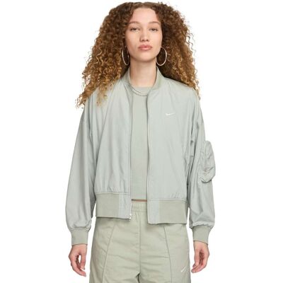 Nike Essential Bomberjacke - Groen - Oversized Stijl Nike Essential Bomberjacke - Groen - Oversized Stijl