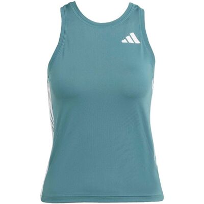 Adidas Train Essentials 3-stripes Workout Tanktop Dames Blauw XL female Adidas Train Essentials 3-stripes Workout Tanktop Dames Blauw XL female