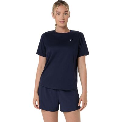 Asics Core Ss Top Dames Blauw L female Asics Core Ss Top Dames Blauw L female