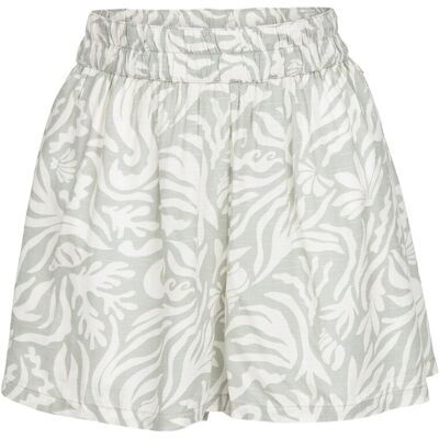 Brunotti Ize-print Shorts Dames Mintgroen-Wit M female Brunotti Ize-print Shorts Dames Mintgroen-Wit M female