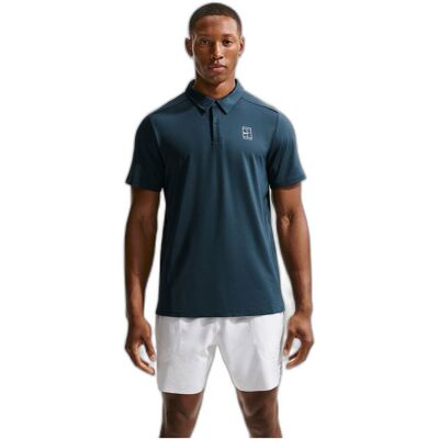 Nike Court Advantage Dri-Fit Tennis Poloshirt - Blauw Nike Court Advantage Dri-Fit Tennis Poloshirt - Blauw